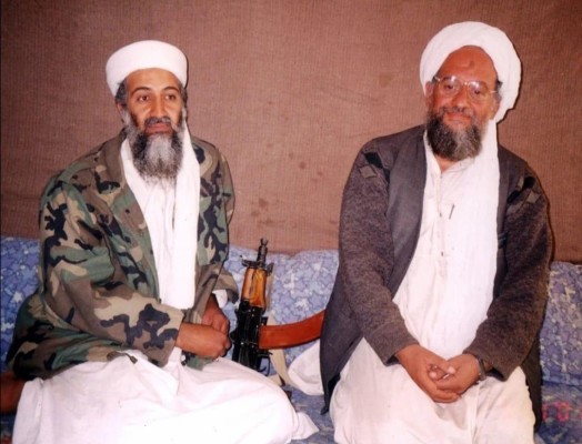 Osama bin Laden y Ayman al Zawahiri.