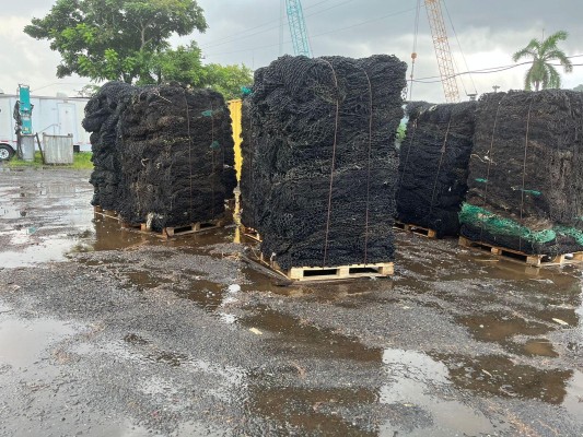 Panamá inicia reciclaje de redes de pesca en desuso