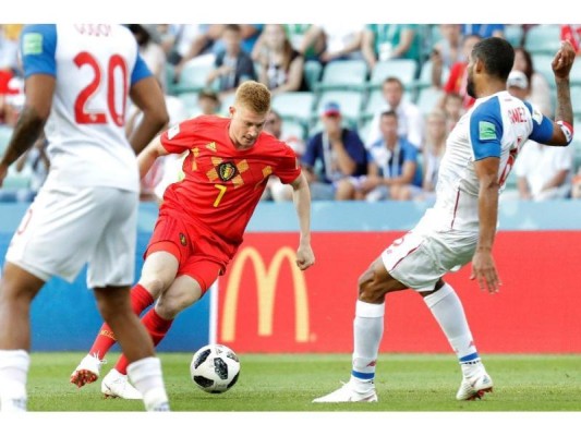 El primer partido contra la selección de Bélgica.