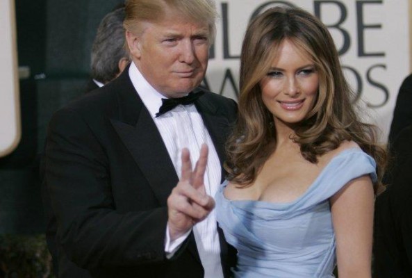 El presidente de EE.UU., Donald Trump y la primera dama, Melania Trump.