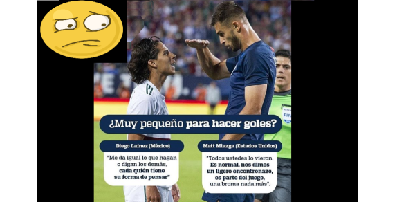 La burla de un futbolista estadounidense a un rival mexicano que todos reprochan