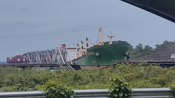 El Canal investigará las causas del accidente de un buque en el río Chagres