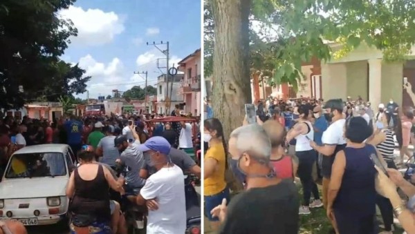 Cientos de cubanos protestan: ¡Abajo la dictadura, libertad!”