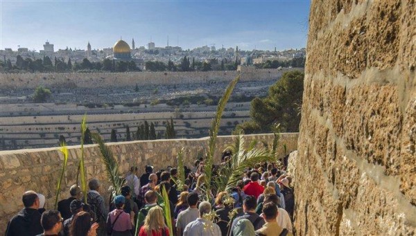 Jerusalén se llena de peregrinos en el primer Domingo de Ramos pospandemia