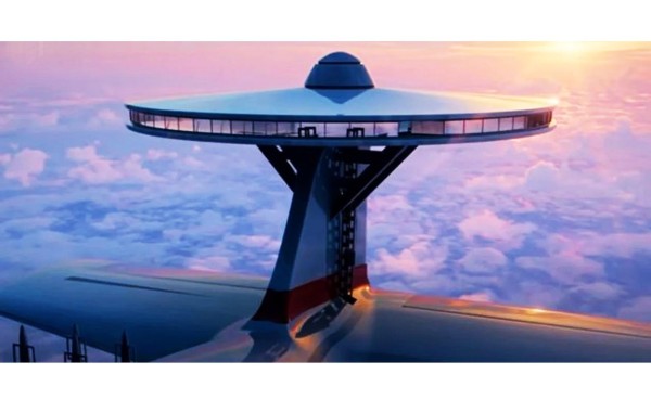 El turismo del futuro: el hotel volador que nunca aterriza 