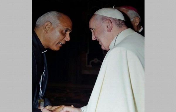 En un encuentro con el papa Francisco.
