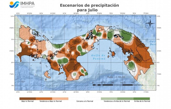 Frente a las costas de Panamá existe un aumento de temperatura de al rededor de 1,5°C, la predicción es de 90%.