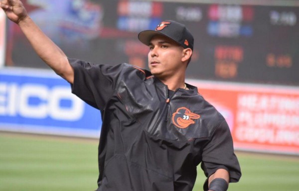 Rubén Tejada de los Orioles de Baltimore.