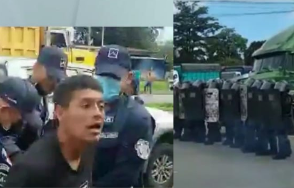 Enfrentamientos en Chiriquí:  lanzan gas lacrimógeno, piedras y palos 
