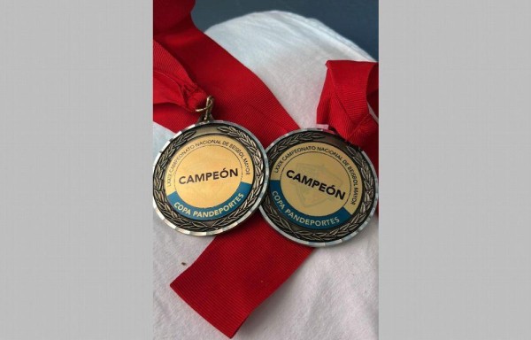Las medallas de los campeones.