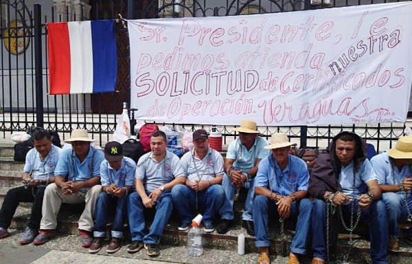 Un grupo de palancas están en protesta en la Basílica Menor Don Bosco.
