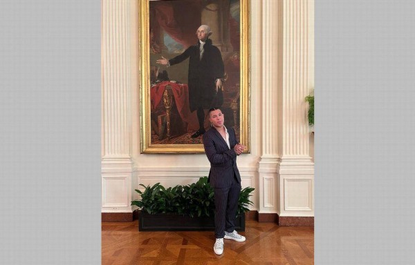 Se puso bonito para visitar la Casa Blanca