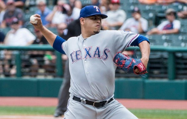 El coclesano ha realizado 15 aperturas con los Rangers de Texas esta temporada.