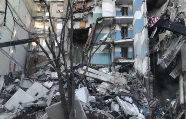 Se desploma un edificio en Rusia