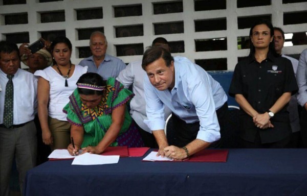 El acuerdo fue firmado por Varela en Llano Tugrí.