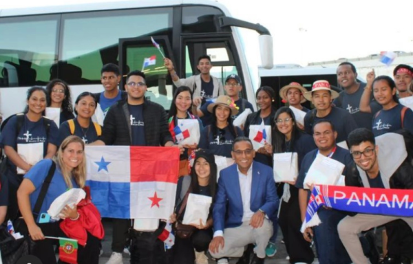 Unos 1,400 peregrinos panameños  participan de la Jornada Mundial de la Juventud en Lisboa