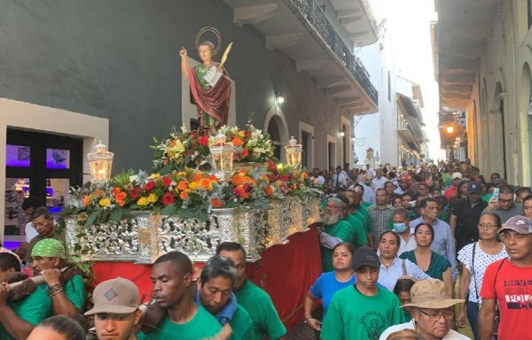 San Pancracio es uno de los santos más venerados en la ciudad capital, la eucaristía se realizó ayer en la iglesia La Merced en San Felipe.