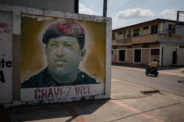 Calle de Sabaneta, pueblo natal de Hugo Chávez.