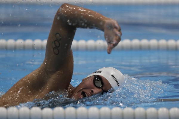 El nadador panameño Tyler Christianson.