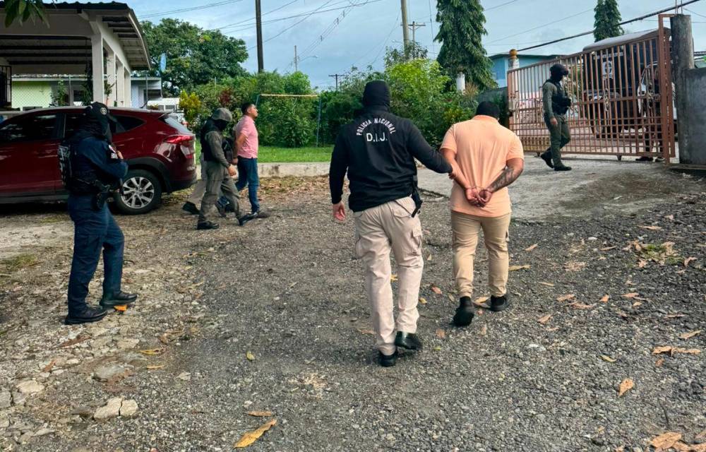 Las detenciones se realizaron en las provincias de Panamá, Panamá Oeste y Colón, informó la policía.