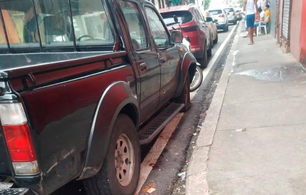 Lugar donde cayó la víctima.