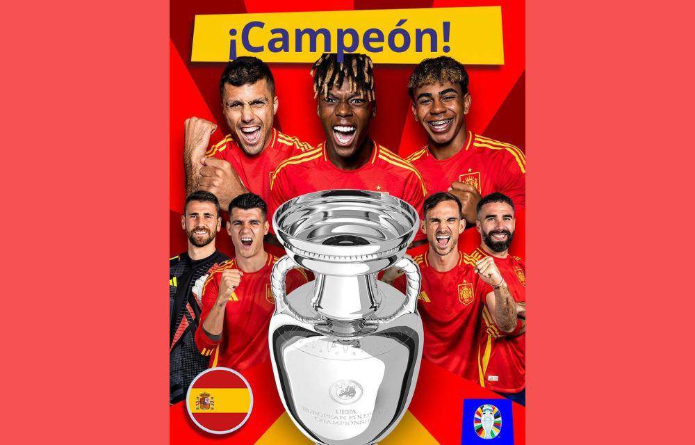 España campeona de la Eurocopa 2024. Venció a Inglaterra y levantó su cuarta copa