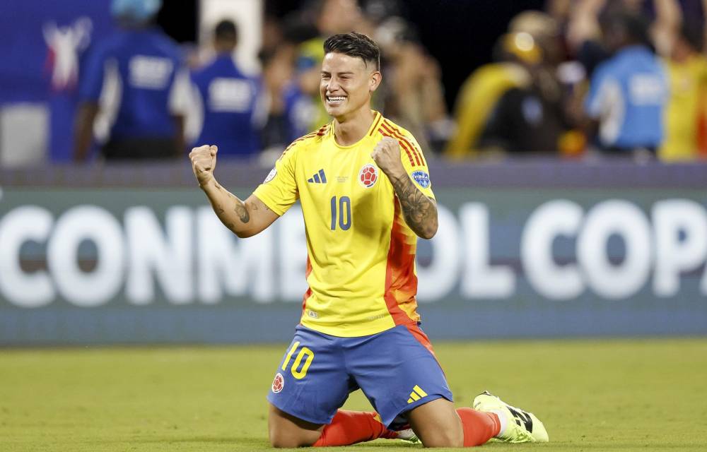 James Rodríguez, uno de los cinco futbolistas que jugó con la selección de Colombia el Mundial 2014.