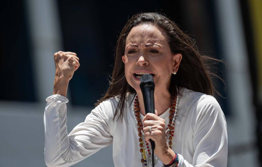 Foto de archivo de la líder opositora venezolana, María Corina Machado. EFE/ Ronald Peña