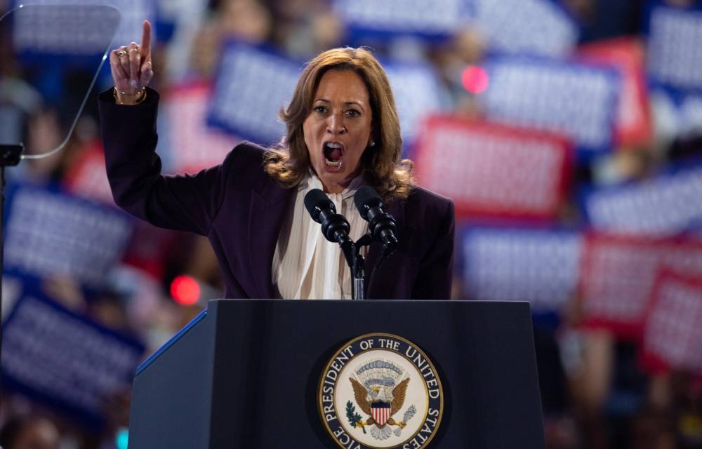 La vicepresidenta y candidata demócrata a la presidencia de EE.UU., Kamala Harris