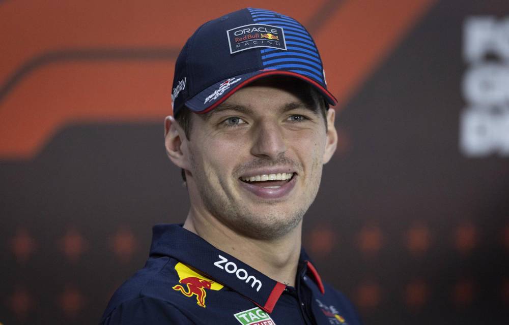 El piloto neerlandés de Red Bull, Max Verstappen, participa este jueves en la rueda de prensa en Sao Paulo (Brasil).