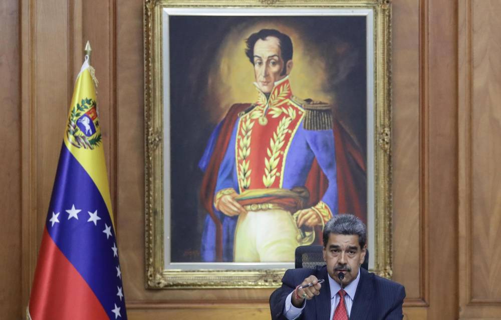 El presidente de Venezuela, Nicolás Maduro, habla durante una rueda de prensa este 31 de julio de 2024, en el Palacio de Miraflores en Caracas (Venezuela).