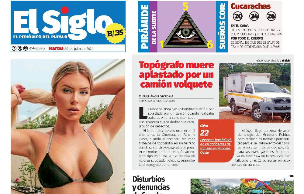 Portada del impreso del 30 de julio de 2024