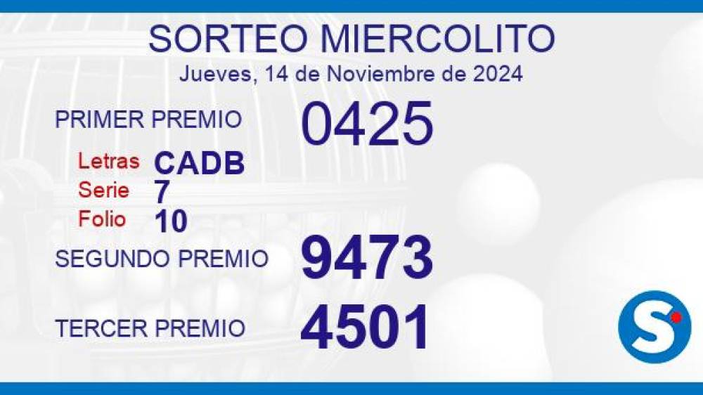 Lotería del 13 de noviembre de 2024