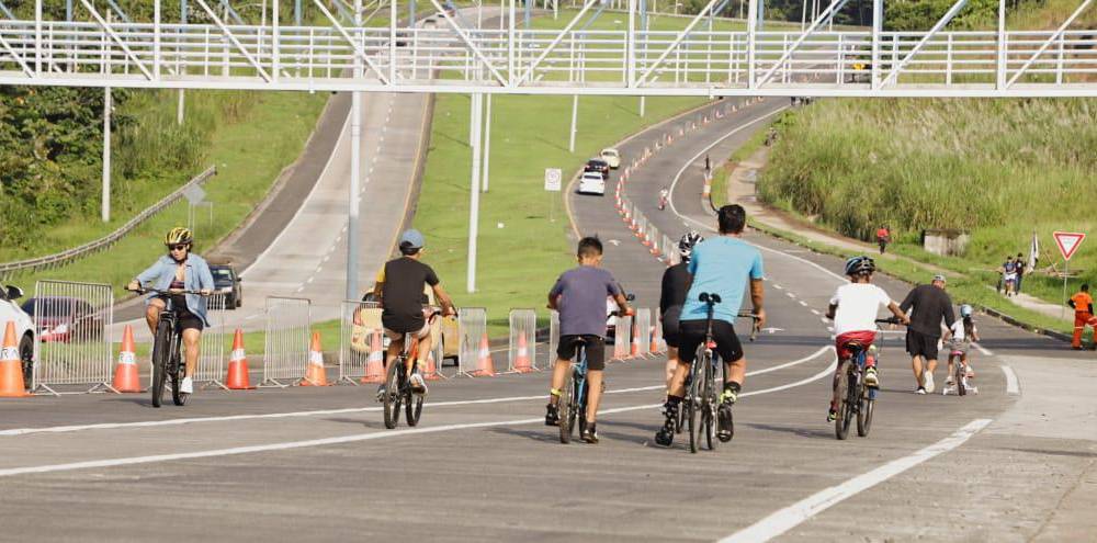 Les prestaron las bicicletas, así solo tenían que llevar las ganas de hacer actividad física.