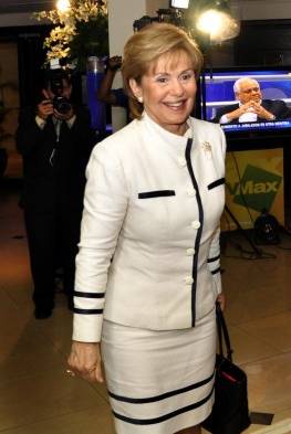 Mireya Moscoso, expresidenta de la República de Panamá.