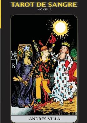 La portada del Tarot de sangre de Andrés Villa está constituida por un dibujo del maestro guna Ologwaidi en mancuerna con el arte del diseñador gráfico de Jaramillo Barnes.