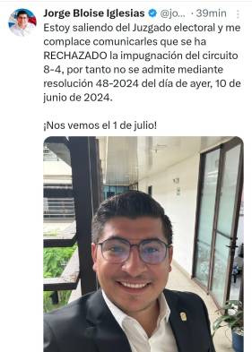 Juzgado rechaza impugnación en el circuito 8-4