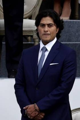 Fotografía de archivo fechada el 7 de agosto de 2022 que muestra a Nicolás Petro Burgos, primogénito del presidente colombiano, Gustavo Petro, durante la ceremonia de investidura presidencial de su padre, en la Plaza Bolívar en Bogotá (Colombia). EFE/ Mauricio Dueñas Castañeda