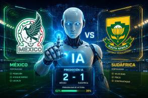 Ya rueda el balón. La IA pronostica triunfo de México sobre Sudáfrica