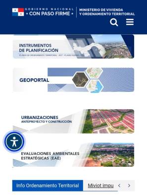 El Geoportal del Miviot está disponible entrando en la página web del ministerio.