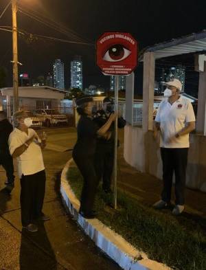 Acto inaugural de Vecinos Vigilantes en La Fontana, Chanis