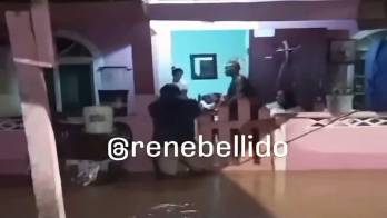 Provocó afectaciones en distintos puntos de esta comunidad.