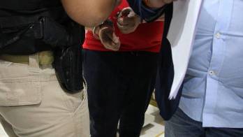 Los cuatro detenidos durante la operación “Litus”, desarrollada en la provincia de Colón.