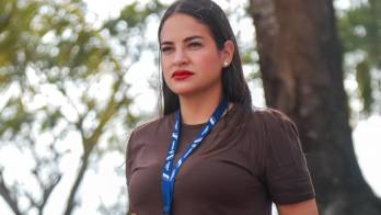 La alcaldesa Stefany Peñalba.