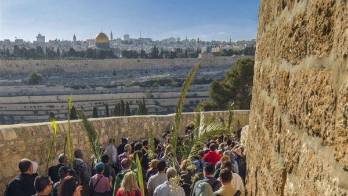 Jerusalén se llena de peregrinos en el primer Domingo de Ramos pospandemia