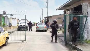 Fuerte operativo policial en el lugar del asesinato.