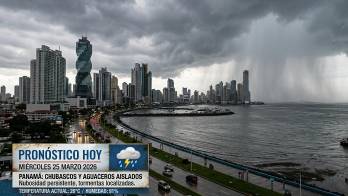 Lluvias aisladas se prevén en Panamá