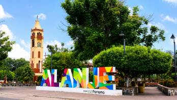 Vista del distrito de Alanje, Chiriquí.