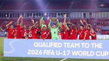La Sub-17 celebró con su afición en el Rommel Fernández tras asegurar su boleto mundialista.