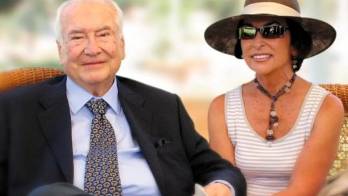 Iris Fontbona junto con su difunto esposo, Andrónico Luksic.